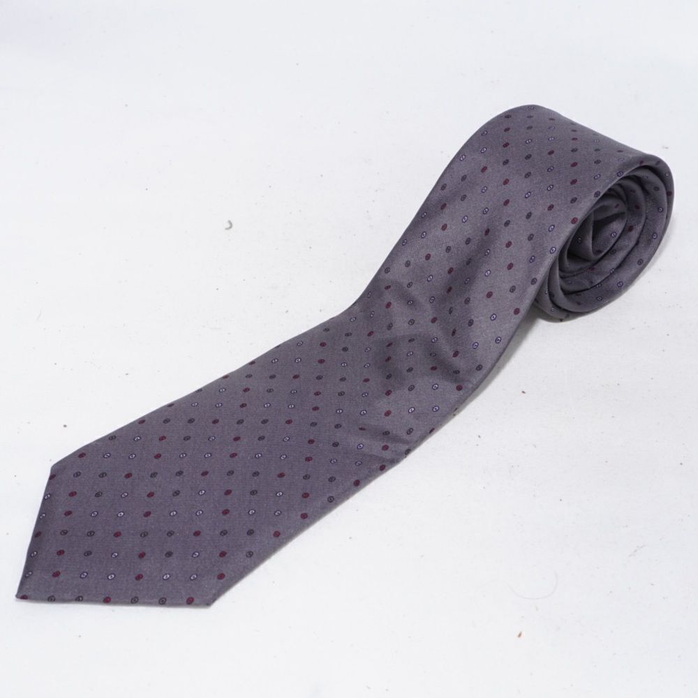 Christian Dior Paris | New York Gray Silk Tie - Picture 2 of 6